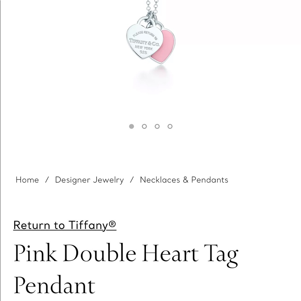 Tiffany & Co Mini double heart pendant